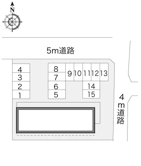 ★手数料０円★本庄市西富田　月極駐車場（LP）